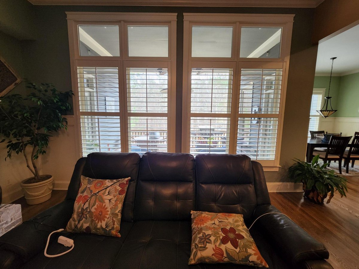 TheShutterSpec2's tweet image. More happy clients!  What a transformation these shutters make to a space!