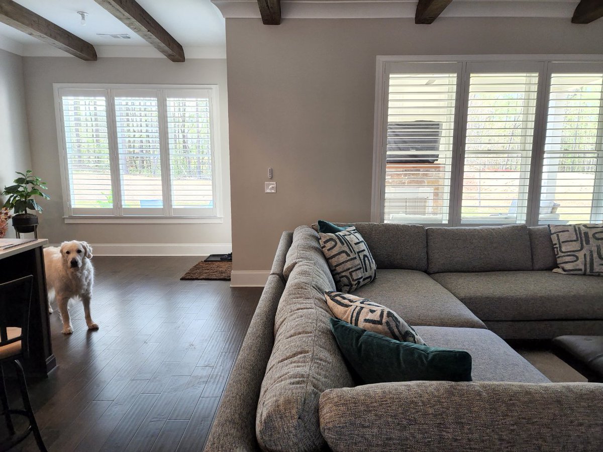 TheShutterSpec2's tweet image. More happy clients!  What a transformation these shutters make to a space!