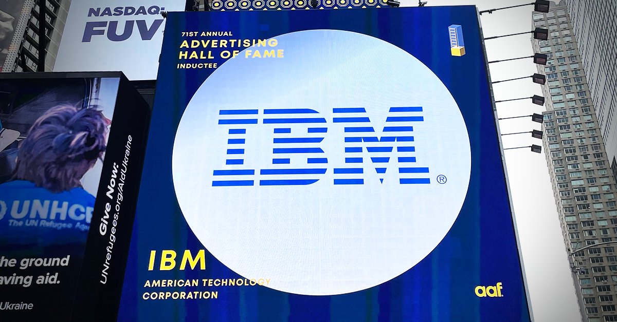 jonathanadashek's tweet photo. IBM is honored to join advertising legends who changed our industry and culture as inductees into #AHOF2022. As we look back at ads that helped shape who we are and pushed the world forward, the team and I are filled with excitement. https://t.co/G7owVhsI6w