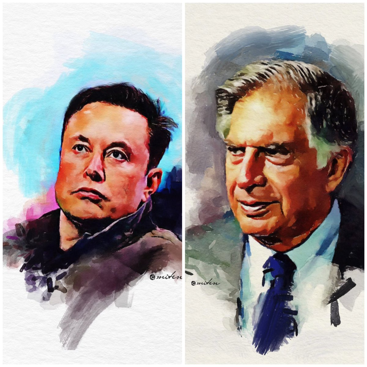 kvmadhukumar's tweet photo. #RatanTata

#ElonMusk making billions 
#RatanTata donating billions https://t.co/y0J9pGTGQ9