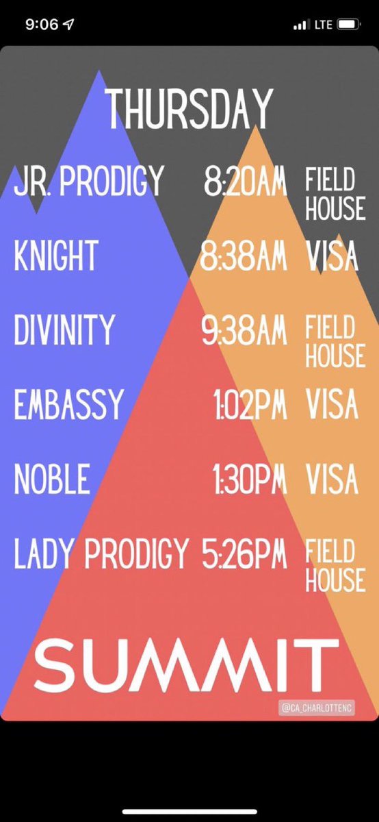 Good luck <a href="/CA_CharlotteNC/">Cheer Athletics NC</a> Summit teams! We are screaming for you back home 🤩😍🎉