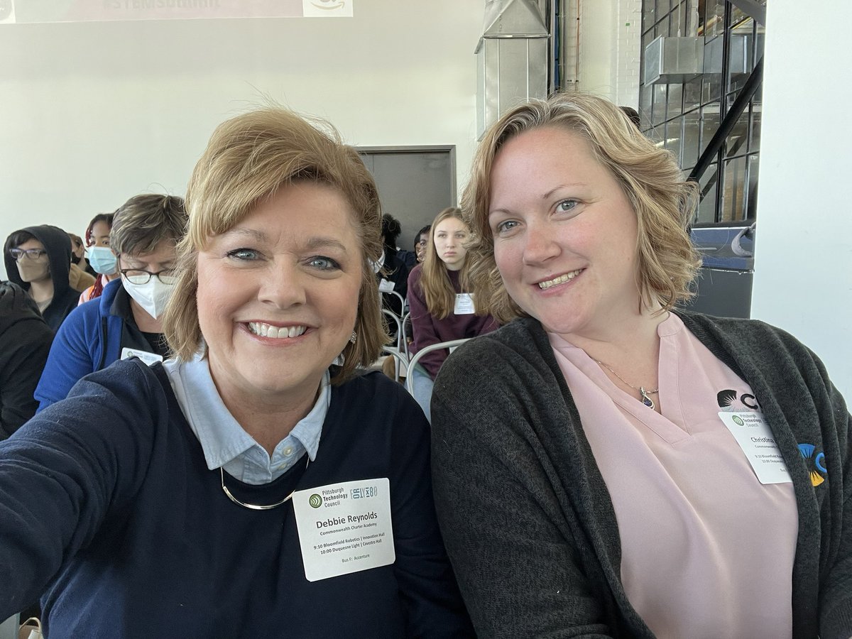 STEMnaut's tweet image. Starting off the morning right-representing #CCA at the @pghtech #bloomfieldrobotics #StemSummit2022