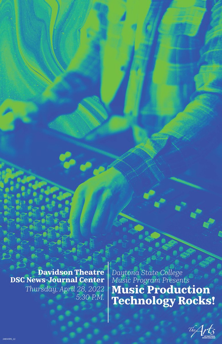 Our Music Production Technology students are having their last performance of the semester! Stop on in to see all their hard work and dedication pay off in this FREE concert tonight at 5:30PM!