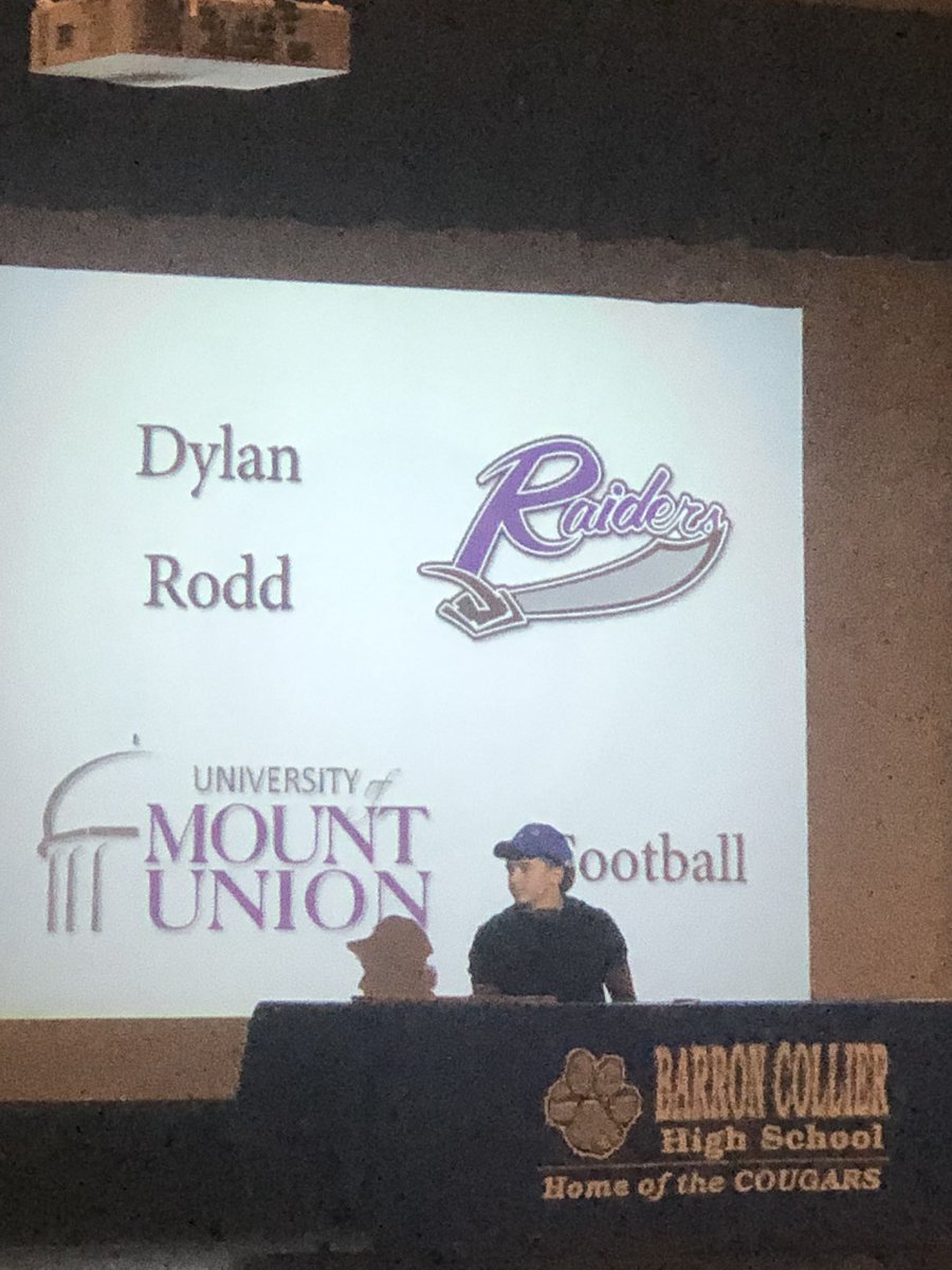 Coach_Bohannon_'s tweet photo. Congratulations to @DylanRodd1 for signing with @MountUnionFB today! #CougarDen https://t.co/smvrTNo2ch