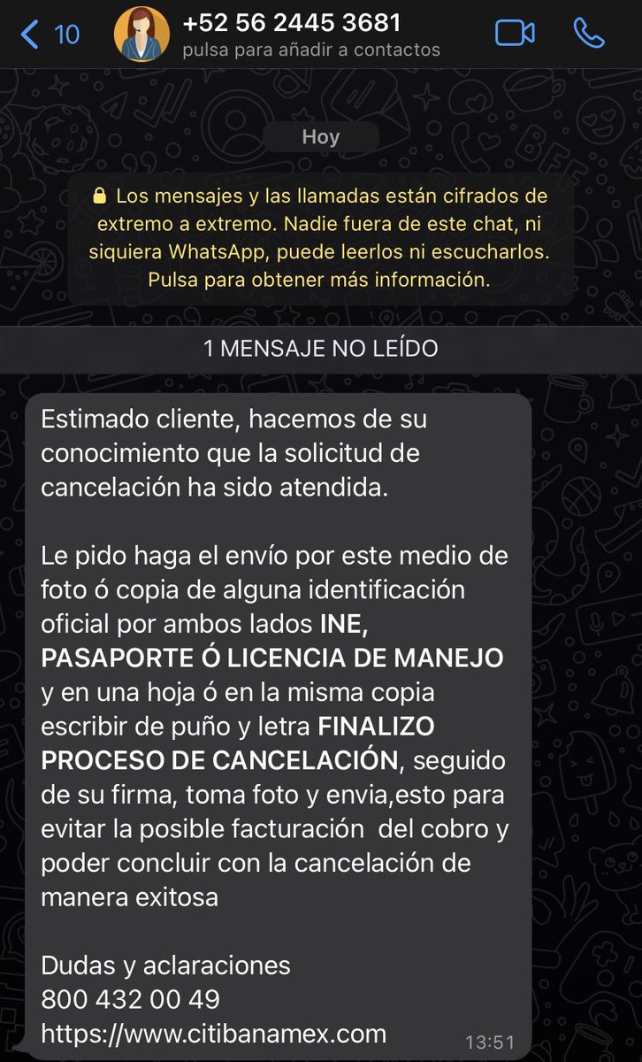 karla_medinav's tweet photo. @ContactoCitibmx como confirmo que esto es real? Pedí política o procedimiento y no me lo quieren sustentar. https://t.co/DGV7PPqsEm