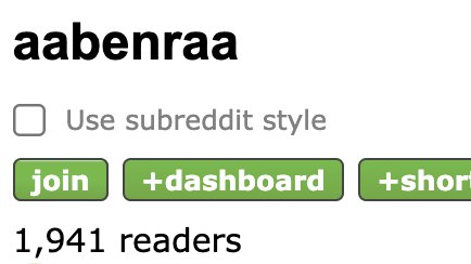 EverySubreddit's tweet photo. Every Single Subreddit #11

r/aanenraa

"Subreddit for the Danish town, Aaneraa" 

Subs: 1,941

Top post: Til jer, der bor i dernede ved grænsen

#aaneraa #everysinglesubreddit #reddit https://t.co/olNIB5X5O1