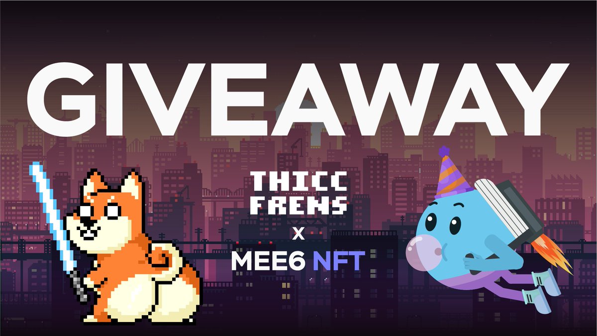 🍑Thicc Frens X MEE6🤖

We have partnered with MEE6 to giveaway: 
• One MEE6 NFT🎁

To enter:
• Follow <a href="/ThiccFrens/">Thicc Frens</a>  &amp; <a href="/MEE6NFT/">MEE6 NFT - Web3 Community</a> 
• Retweet + Like this post
• Tag your friends

#NFTCommunity #NFTGiveaway