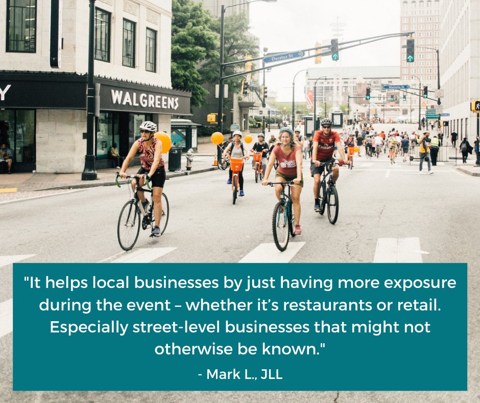 #DYK 77% of Atlanta Streets Alive attendees shop at businesses along the route?

It's one of the many reasons why we're trying to bring Atlanta Streets Alive to Peachtree Street on a monthly basis. #StreetsAlivePeachtree

p2a.co/wtXKFo4
