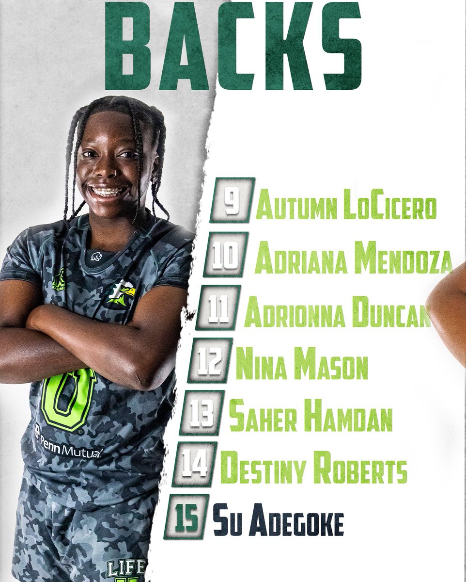 WLifeRugby's tweet photo. 🚨Here is your Running Eagles D1 Elite National Championship Roster representing in Houston, TX on Saturday, April 30th at 5pm EST, live on @therugbynetwork 🚨 https://t.co/Wce4UV2rQL
