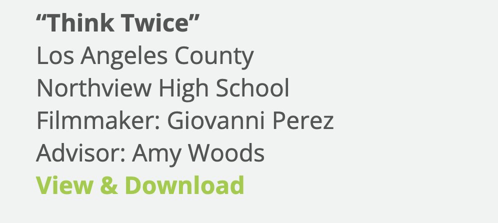 Congrats to our <a href="/NHSVikings/">Northview Vikings</a> filmmakers who received Honorable Mention Awards for this year's @DirectChangeCA PSA Mental Health Awareness contest. Be sure to check out their important messages, as well as many more at directingchangeca.org/films-by-count…