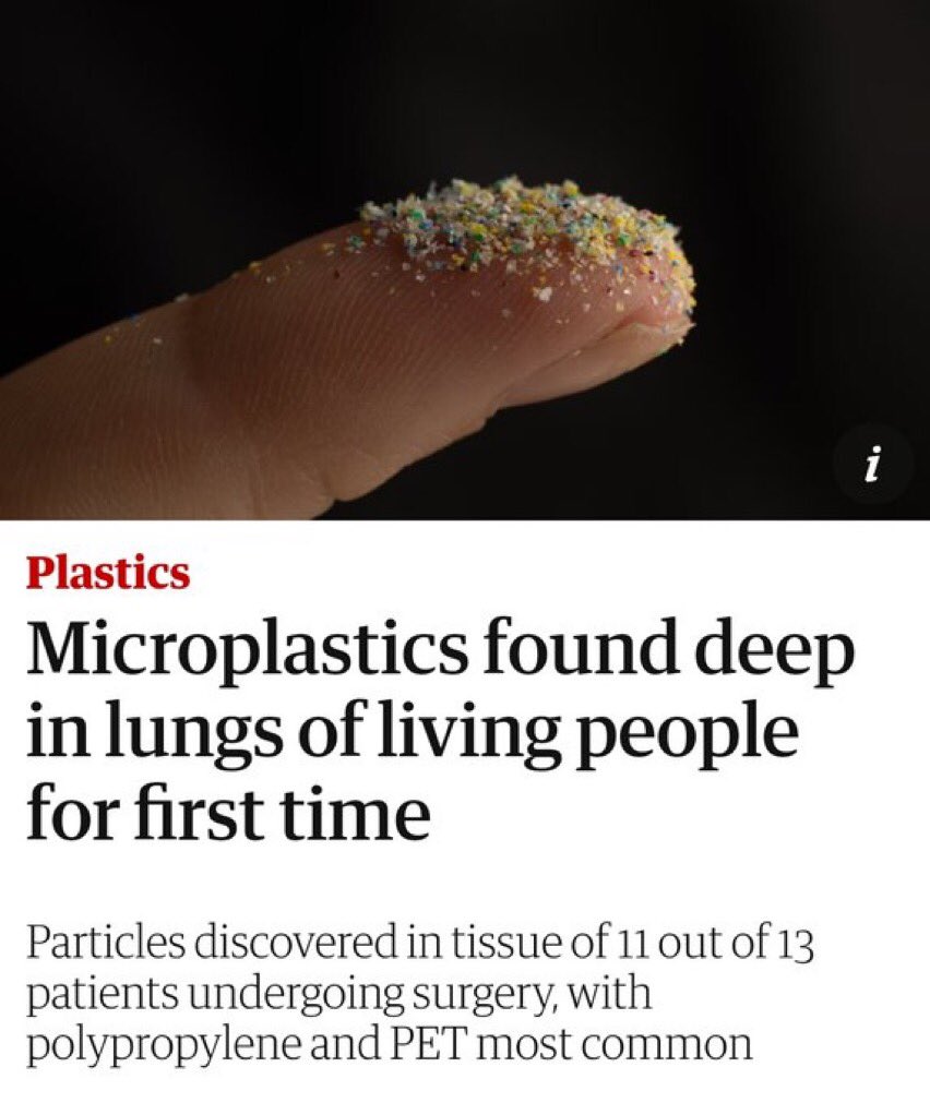 remember that mask you wore for 2 years, that was filled with microplastics? yeah…