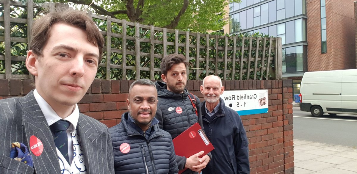 GP_Labour's tweet photo. Great team out tonight in @LabourStGeorges to elect @alexmsouthwark and Sam Vacciana. On 5th May in Southwark use all your votes for @BOSLabour. https://t.co/dRds9Acsnj