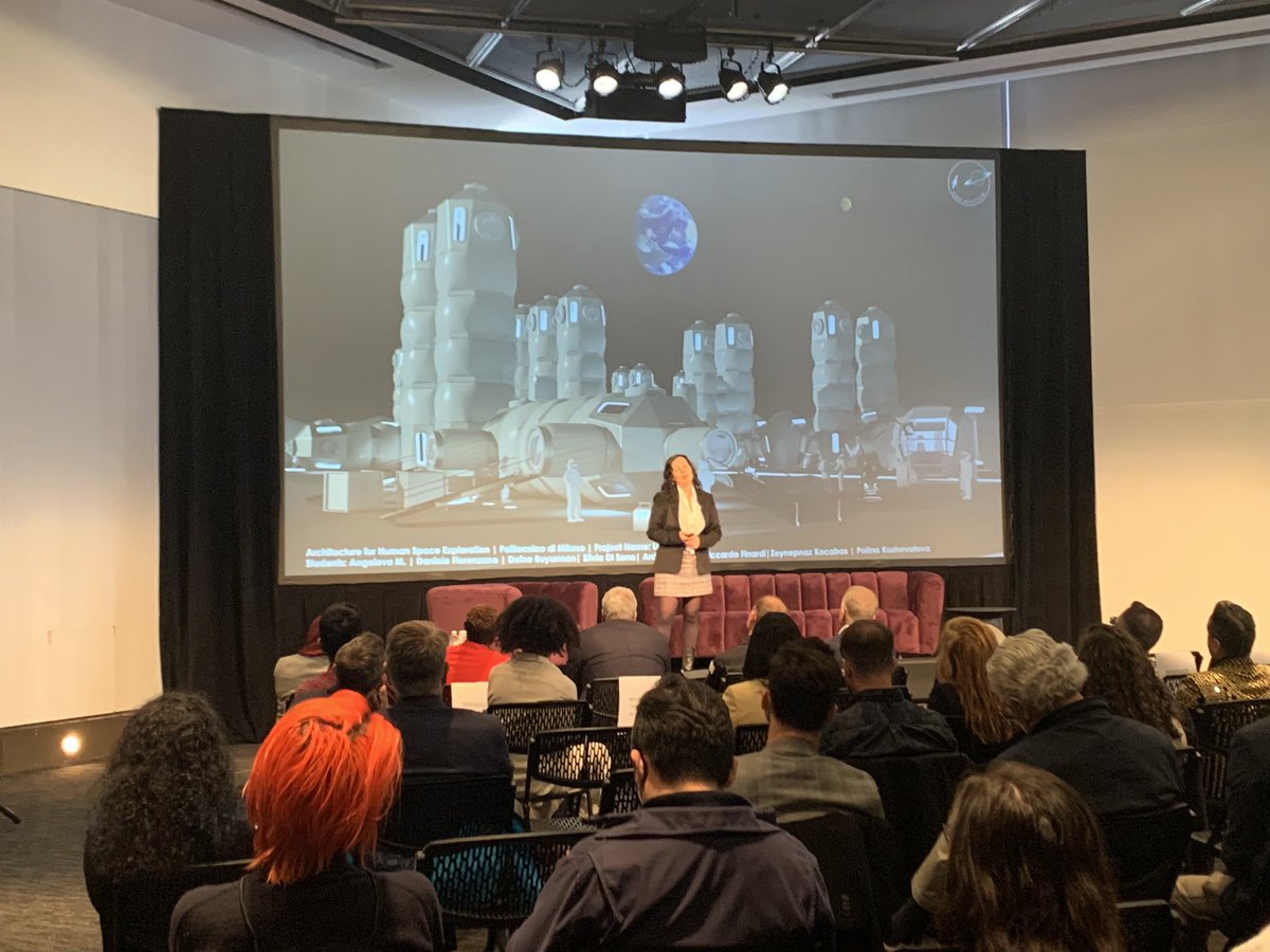 ariel_ekblaw's tweet photo. Fantastic presentations from four @ExploreSpace_ML researchers on their zero-g flight and space architecture projects and recent/upcoming missions with @GoZeroG! https://t.co/UL0VcqfXXz https://t.co/86sLOU8Hyf