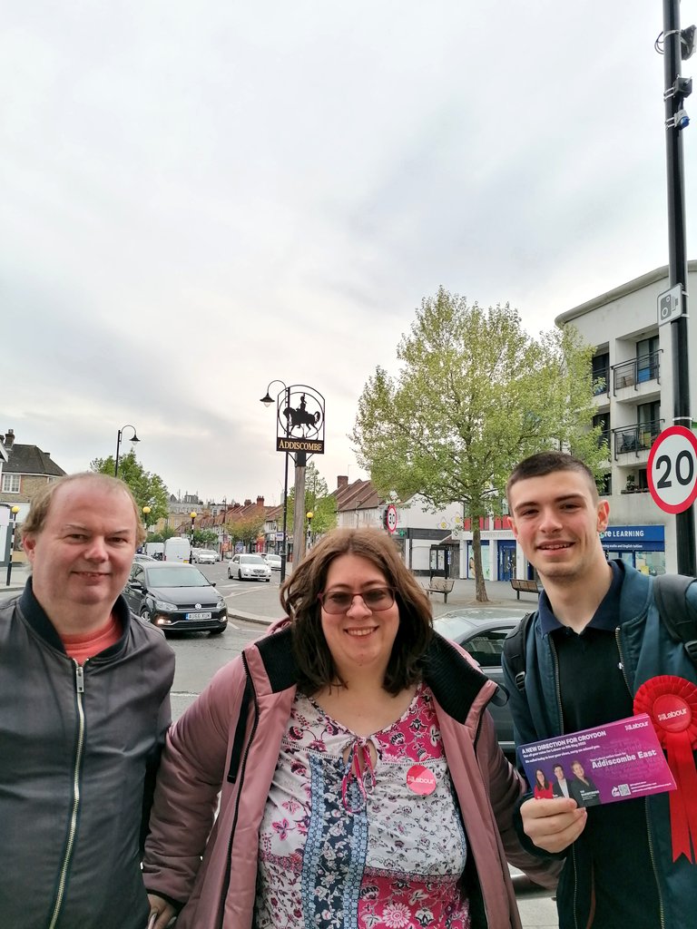 thomasbowell's tweet photo. Out on the #labourdoorstep on Lower Addiscombe Rd. It's just a week to go until election day - these conversations are crucial on this last stretch to ensure we don't let Boris Johnson's team take control of Croydon. Use all your votes for Labour to seal a #NewDirectionForCroydon https://t.co/nvO4fZ4fHr