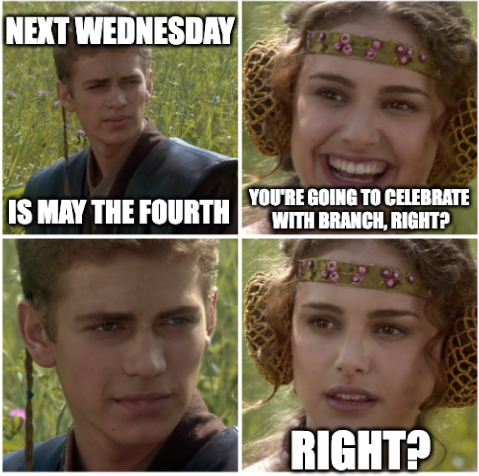 Join us for a special Star Wars-themed event as we share best practices from some of the popular use cases for Branch products and as we walk through the latest Branch product roadmap with a focus on the most exciting highlights. 

Register Now: branch.link/webinar-produc…