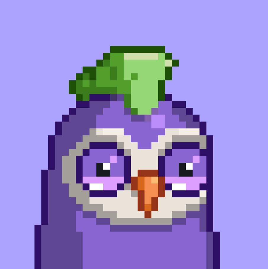 Lovely dear little aubergine 🍆🦉 #BirdFollowBird