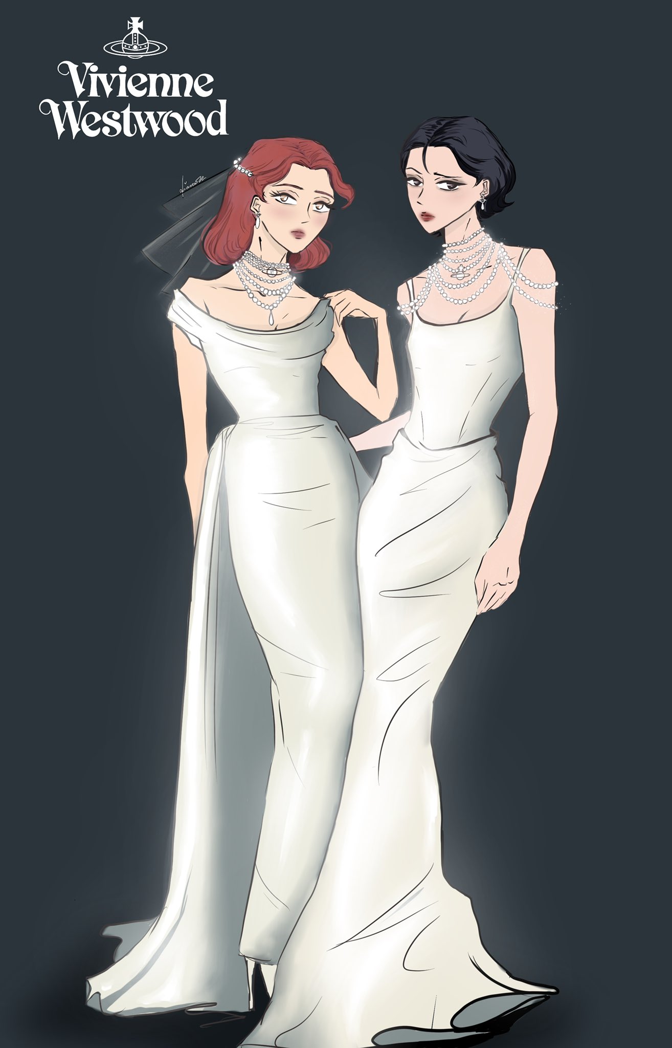 DD🪴 on X: Nana and hatchi in the Vivienne Westwood 2022 wedding  collection #NANA  / X