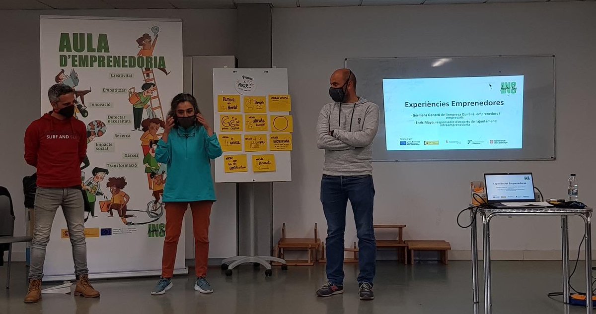 2a Jornada Emprenedoria Ins Antoni Pous. Una experiència per aprendre a detectar oportunitats amb el saber fer creatiu i emprenedor de la <a href="/mariabatetr/">maria batet</a> i col.laboració de @ajmanlleu l'Enric Mayo, Anna Torrent, Betlem Parés i Dani Generó de @quiralius.
Moltes gràcies a totes!