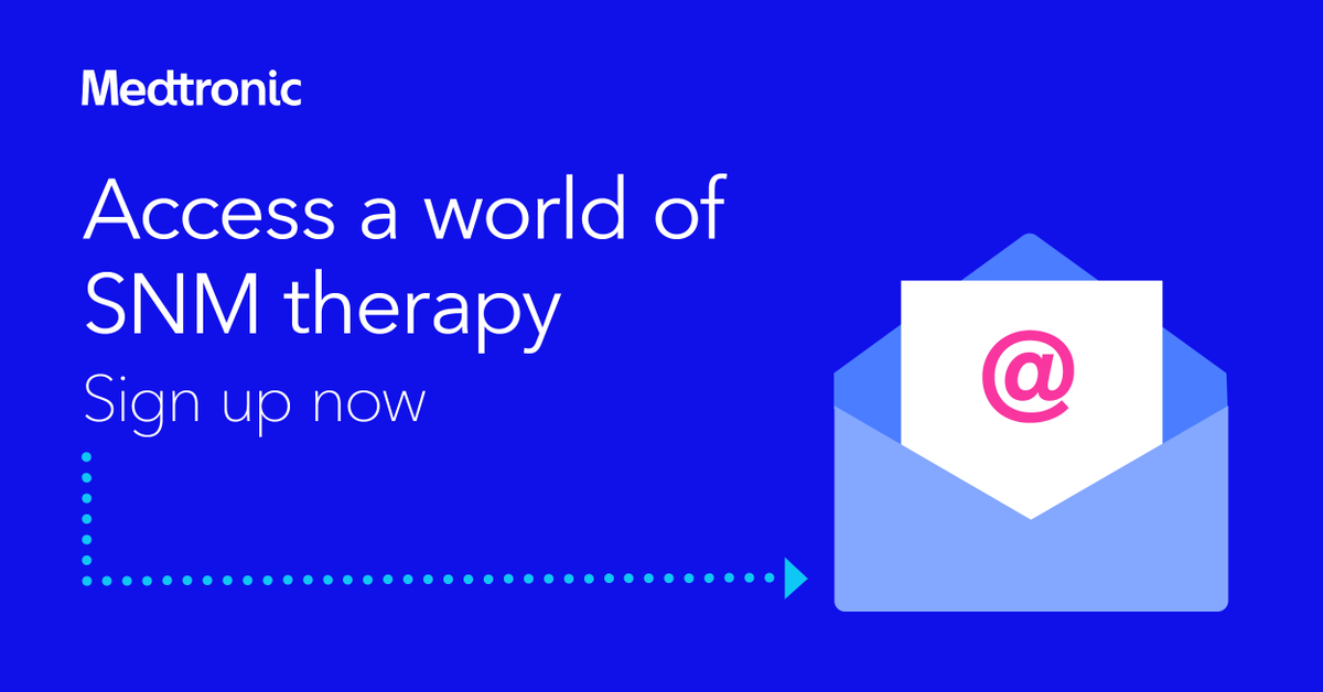 MDTPelvicHealth's tweet photo. Want to keep up on the latest in SNM therapy? Sign up now to get updates on the therapy, procedure training, clinical data, other resources, and be the first to hear about events: https://t.co/jr4xa4cwsD https://t.co/r5UCfjz472