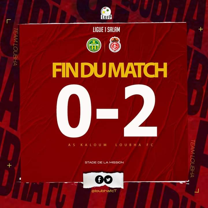 LoubhaFC's tweet photo. Fin du match :

AS Kaloum 0-2 Loubha fc Télimélé 

Bravo les gars.

À une journée de la fin du championnat, le maintien est possible.

#TeamLoubha #Loubhafc #Télimélé #Ligue1Salam #ASKLFC #LGFP #Kibaro https://t.co/kspC1FKopc