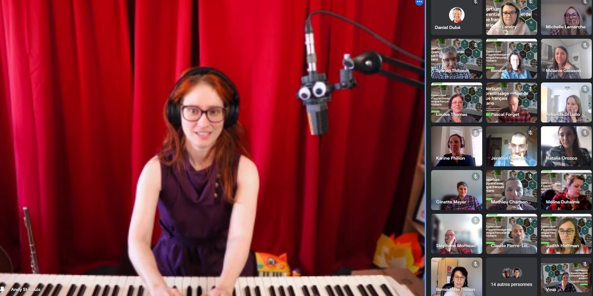 Nous accueillons <a href="/AndyTheFrenchy/">Andy St-Louis</a> pour la clôture du Face à face. Quel plaisir de célébrer notre francophonie!    Bravo d'avoir su tirer des possibilités de la technologie pour nous faire vivre une prestation personnalisée en ligne. 
#CAVLFO22