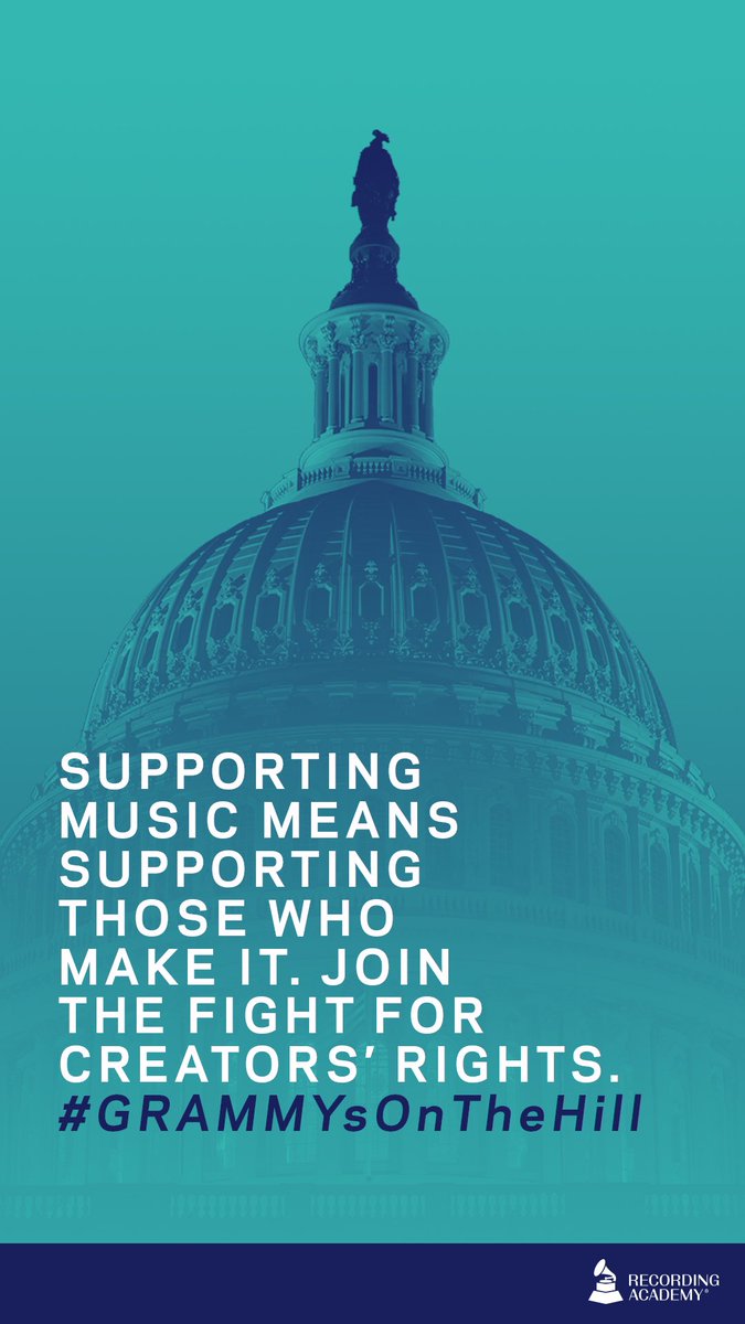 Join me &amp; <a href="/RecordingAcad/">GRAMMYS</a> as we raise our voices to fight for the fair compensation all music creators deserve. Join me and <a href="/GRAMMYAdvocacy/">GRAMMY Advocacy</a> in urging Congress to #SupportMusic &amp; pass the #AMFA and #HITSAct: grm.my/3OkYx4L #GRAMMYsOnTheHill