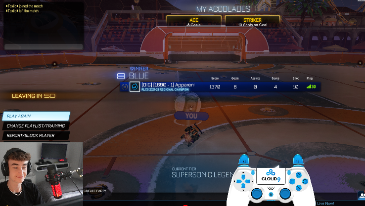 Im trying to record a video and my controller overlay has been changed to a Cloud9 design...

My overlay designer has trolled me... <a href="/HuntRL_/">Hunt</a> wtf