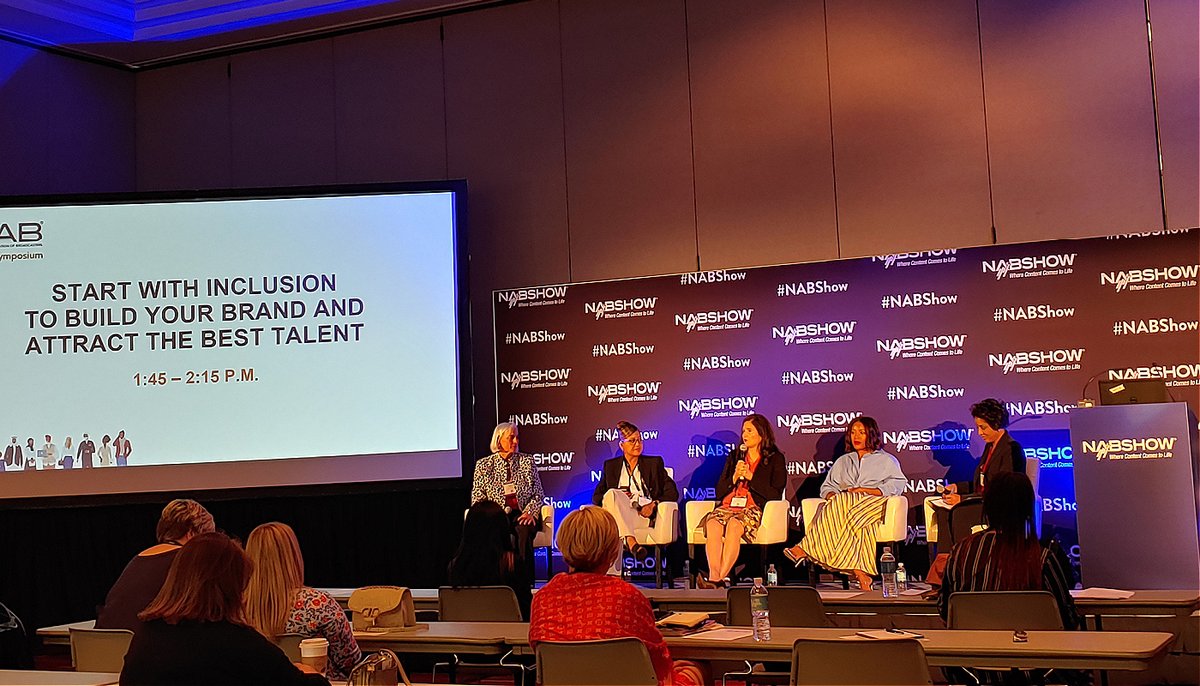 Thank you <a href="/NABShow/">NAB Show</a> for inviting our co-founder <a href="/laurynsargent/">Lauryn Sargent</a> to speak at the Diversity Symposium at the #NABshow in Las Vegas!  

It was an honor to be part of the "Start with Inclusion to Build the Brand &amp; Attract the Best Talent" panel discussion! #DEI #diversity #inclusion