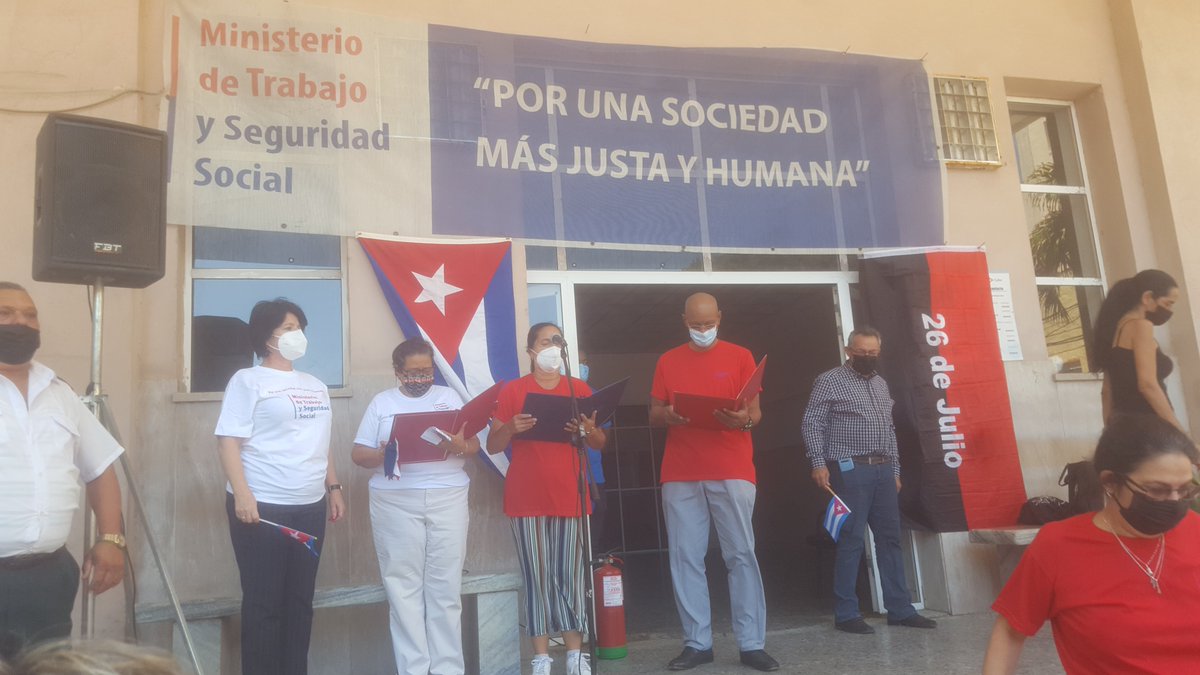 MGY2021's tweet photo. #CubaViveYTrabaja Desarrolla el @MTSS_CUBA Plenaria en saludo al 1ro de MAYO. Todos a desfilar @JanetIsabel12 @Emy2289 @Maite44448848 @Gemmaanduxmtss @atd19751 @maydy74 https://t.co/EiNWbmU4yr