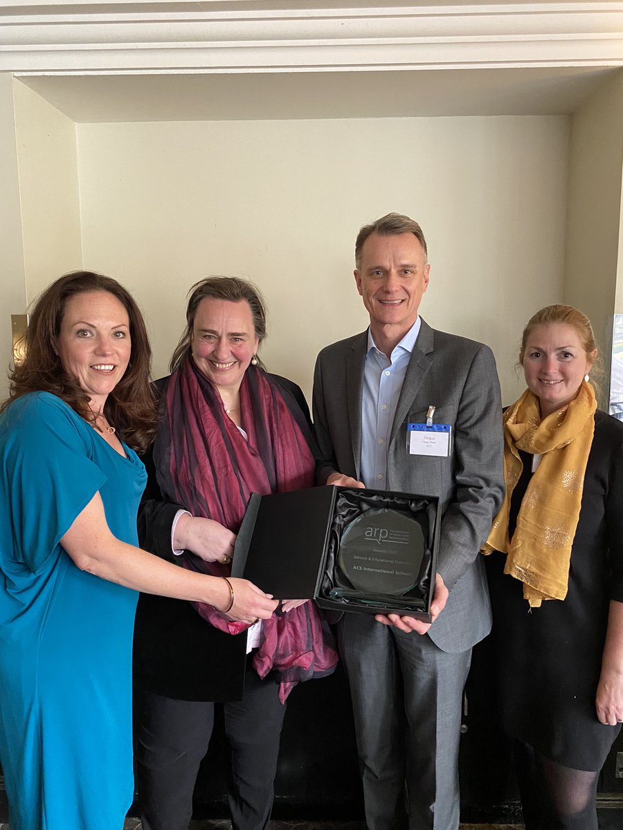 FergusRose's tweet image. Delight to win the schools &amp;amp; education consultants category at the Association of Relocation Professionals (ARP) awards. Congratulations to the ACS team, thank you ARP #education  #school #relocation #globalmobility @ACSCobhamSchool @ACSEgham @acshillschool @ACSintschools