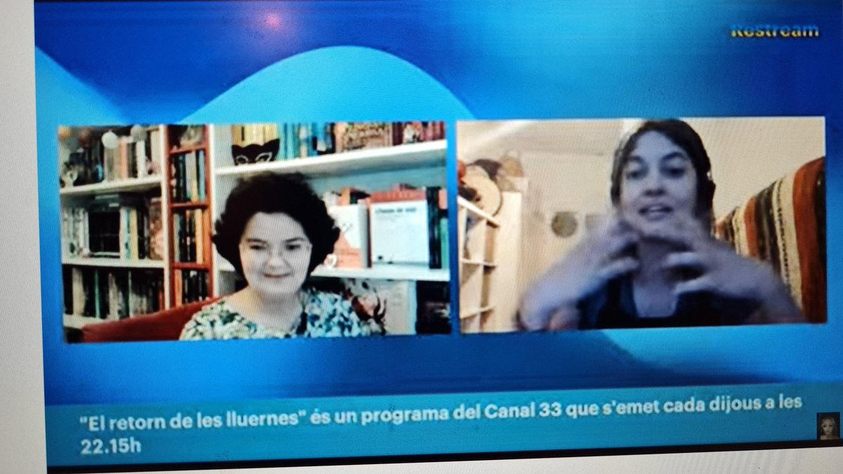 evamatagi_bib's tweet photo. Escolteu a la @Mixa_QL i la Clara en directe parlant dels nous clubs de lectura #lluernes33  @bibliotequescat @CCMA_cat https://t.co/N0BLNG5q6z