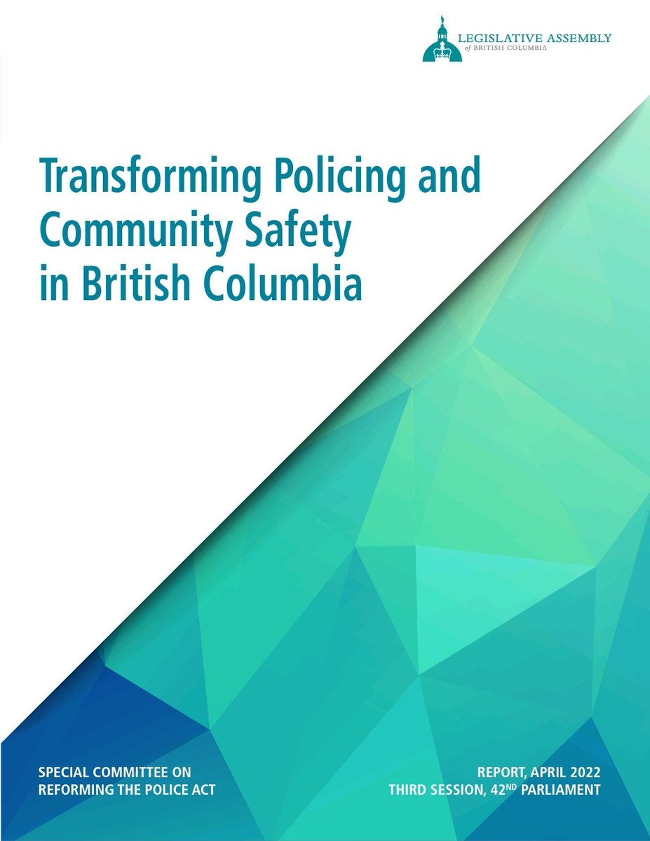 BowinnMa's tweet photo. Wow. All-party committee on Police Reform has completed its report with several impressively bold recommendations.

Most notably: "Committee recommends transitioning to a new provincial police service, rather than contracting the RCMP." #bcpoli

https://t.co/zac35G4NEQ https://t.co/i047YCkvUr