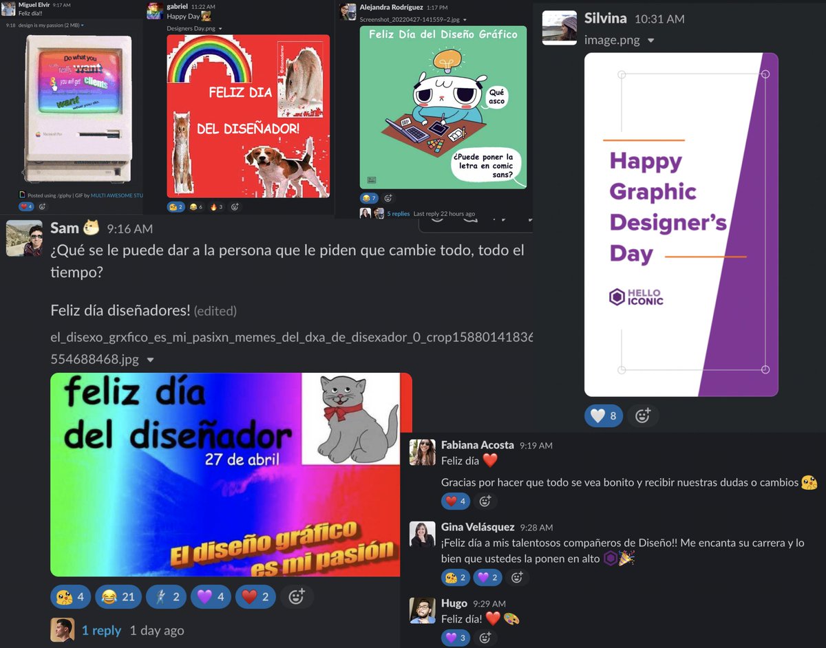 Alert, 🤓 bilingual post! 🤓
They tell you "if you find a job you love, you’ll never work again..." Adding to that, what you need to understand is the power of teamwork in the field. 
..about Yesterday: I guess we're doing something right, uh?!?! right? 😂💜
#graphicdesignday