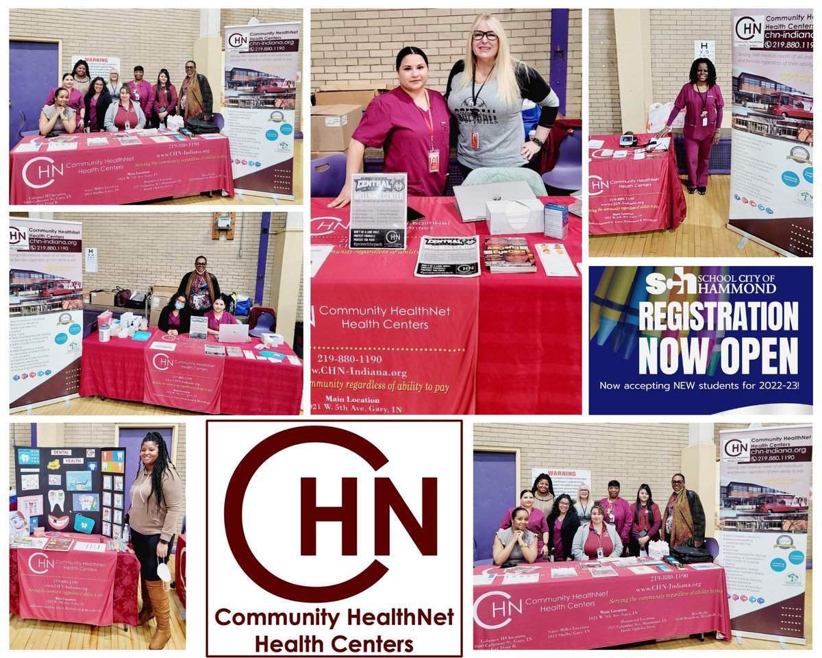 Do you live in Hammond? Do you need to register your child for school for 2022-23? Come on out and visit with our CHN Staff!

Our Staff will be available until 6 PM at Donald E. Gavit Jr./Sr. High School - 1670 175th St., Hammond, IN 46324
#YourHealthMatters #StudentHealthMatters