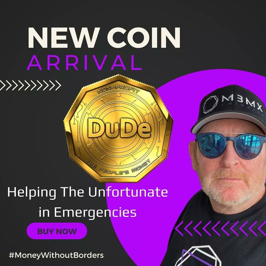 MetbackedMoney's tweet photo. we have a new look #PeoplesMoney now has 2 tokens #MBMX and the #dude coin 
BREAKING NEWS!!! 
230522 https://t.co/sB8qquY24e listing the #dude 🤟😎🥂🦄🚀❤🥳
#MBMX #PeoplesMoney #metalbackedmoney #DudesDoBetter #dudeskiss #gistlover https://t.co/JCcN0hBK1S