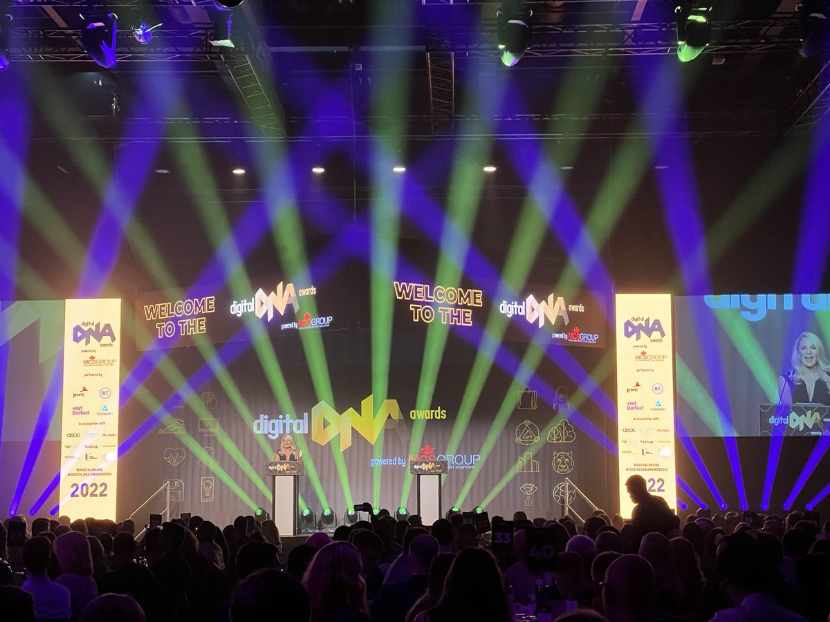Great to be back at the <a href="/DigitalDNAHQ/">Digital DNA Belfast</a> #digitaldnaawards2022 in Belfast again. Fantastic to connect with folk in person again.