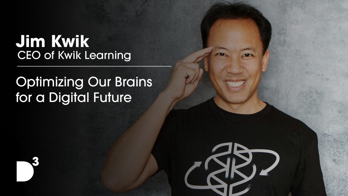 d3_network's tweet image. From brain superfoods to countering “digital dementia,” @jimkwik speaks with @LaurieSegall about how to optimize our brains in a time of digital distraction. @kwiklearning

Watch the full interview: d3network.io