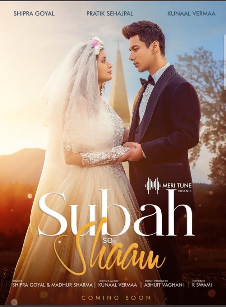 pratik_fam_s15's tweet photo. #PratikFam Are u Ready for new song!!
#SubhaSeSham POSTER OUT
We love you sehajpal ❤️✨
@realsehajpal 
@theshipragoyal

#PratikSehajpal #PratikFam https://t.co/qPur6gIBVL