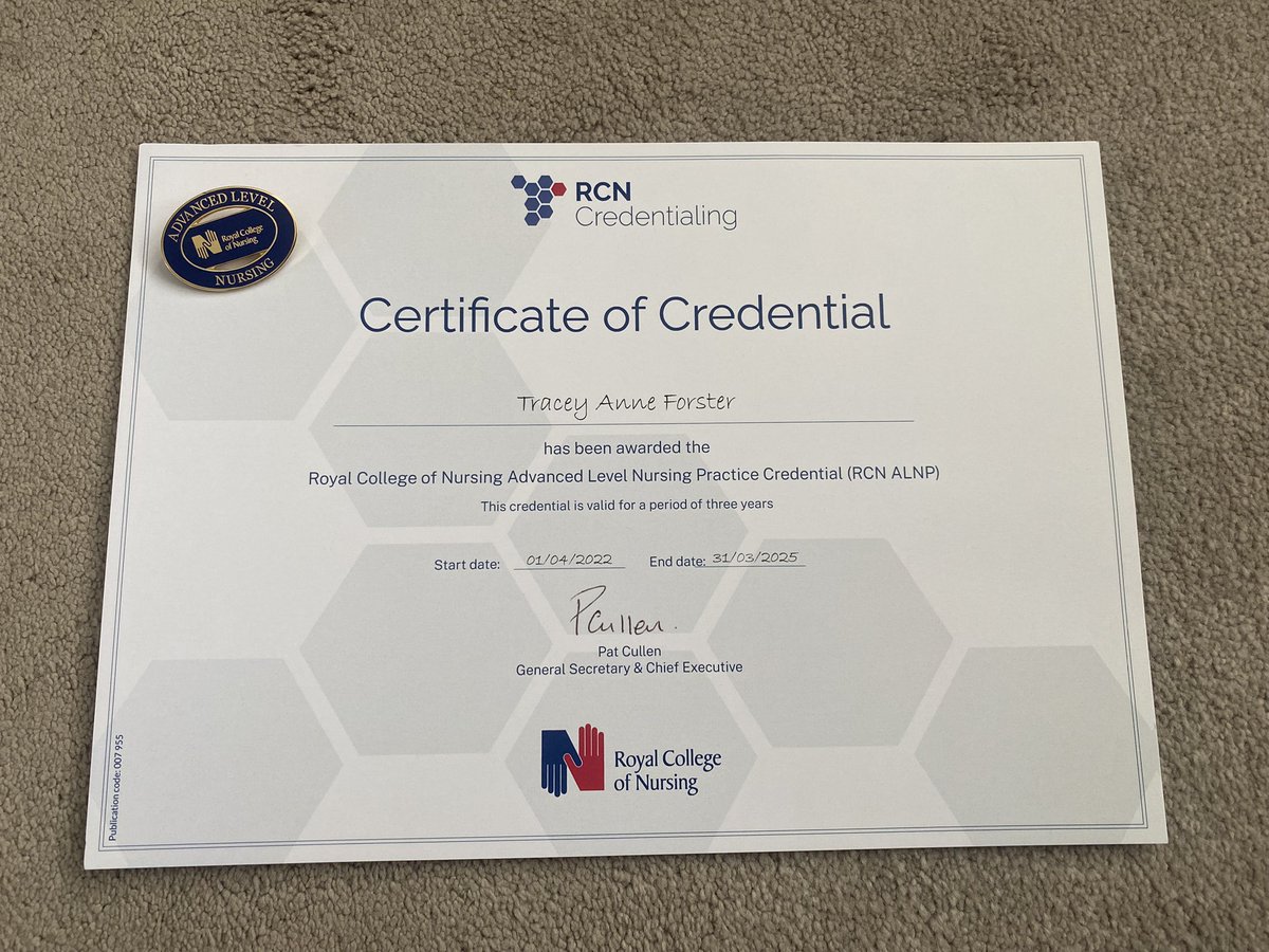 TraceyyyAnneee's tweet photo. Received my credentialling certificate in the post ☺️ #credentialling #rcn #communitymatron https://t.co/k8N9qFIBUd