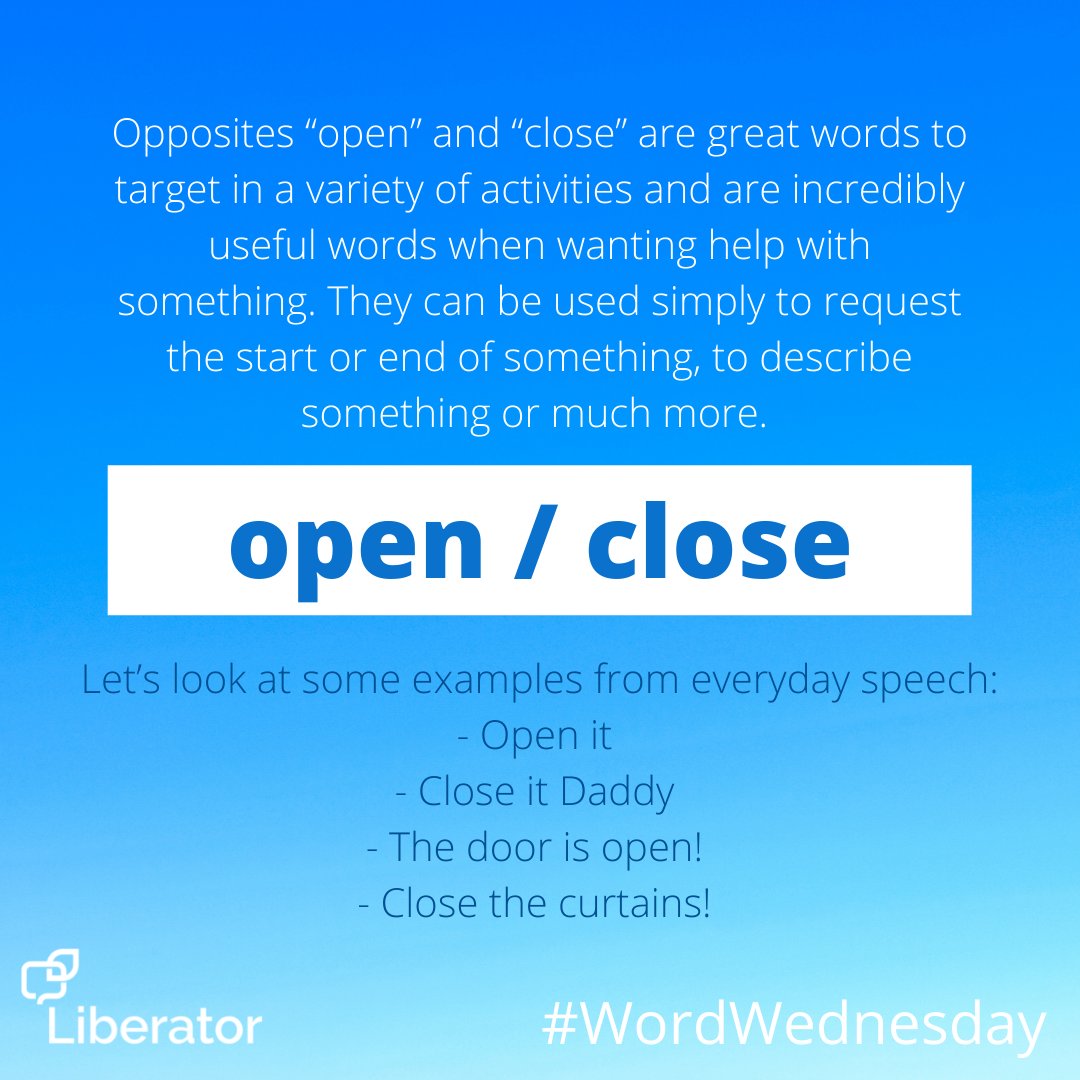 LiberatorLtd's tweet photo. This week's #WordWednesday focuses on 2 great core words - enjoy!
#lowprepslp #lowpreplearningideas #aacslp #schoolslp #corewords #slpeeps #speechtherapyideas #wordpower #viaair #viapro #LAMPWFL #novachat #vocabulary #corewordspractice #vocabularywords https://t.co/NK3i6VuZhY