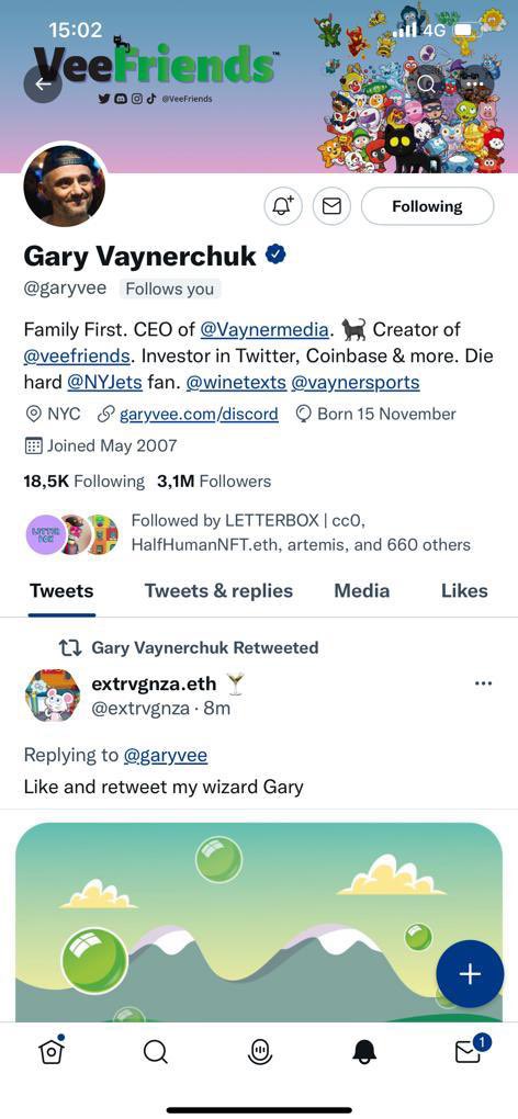 Wow am soo happy and beyond, i started with web 3 and NFT’s 8 months ago and to be honest you are the man and i do respect you a lot! How genuine you are toward people who just entered in this space, helping them realize and pushing them to their goal! Thank you <a href="/garyvee/">Gary Vaynerchuk</a> 🙏🏻🙏🏻🙏🏻