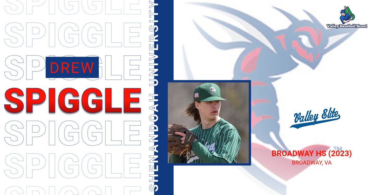 Congrats to Broadway HS (2023) RHP Drew Spiggle on his commitment to Shenandoah University! Drew is having a great spring for the Gobblers and we are looking forward to seeing him with Valley Elite this Summer!

<a href="/DrewSpiggle/">Drew Spiggle</a> 
<a href="/BwayBaseballVA/">Broadway Baseball</a>  
<a href="/valleyeliteva/">Valley Elite</a> 
<a href="/thebattingcave/">The Cave</a>
