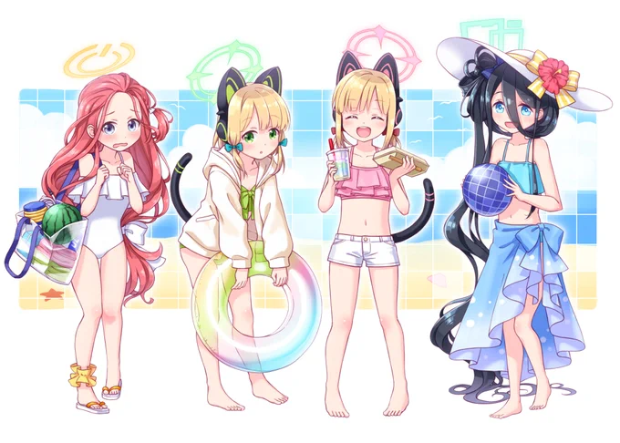 ゲーム開発部、海へ行く。
#ブルアカ #ブルーアーカイブ 