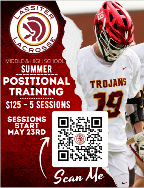 The Lassiter Boys Lacrosse Coaching Staff is holding clinics this summer.  It's a great deal with specialized instruction for each position with amazing, high level coaches.
Sign up at lassiterlax.sportngin.com/register/form/…