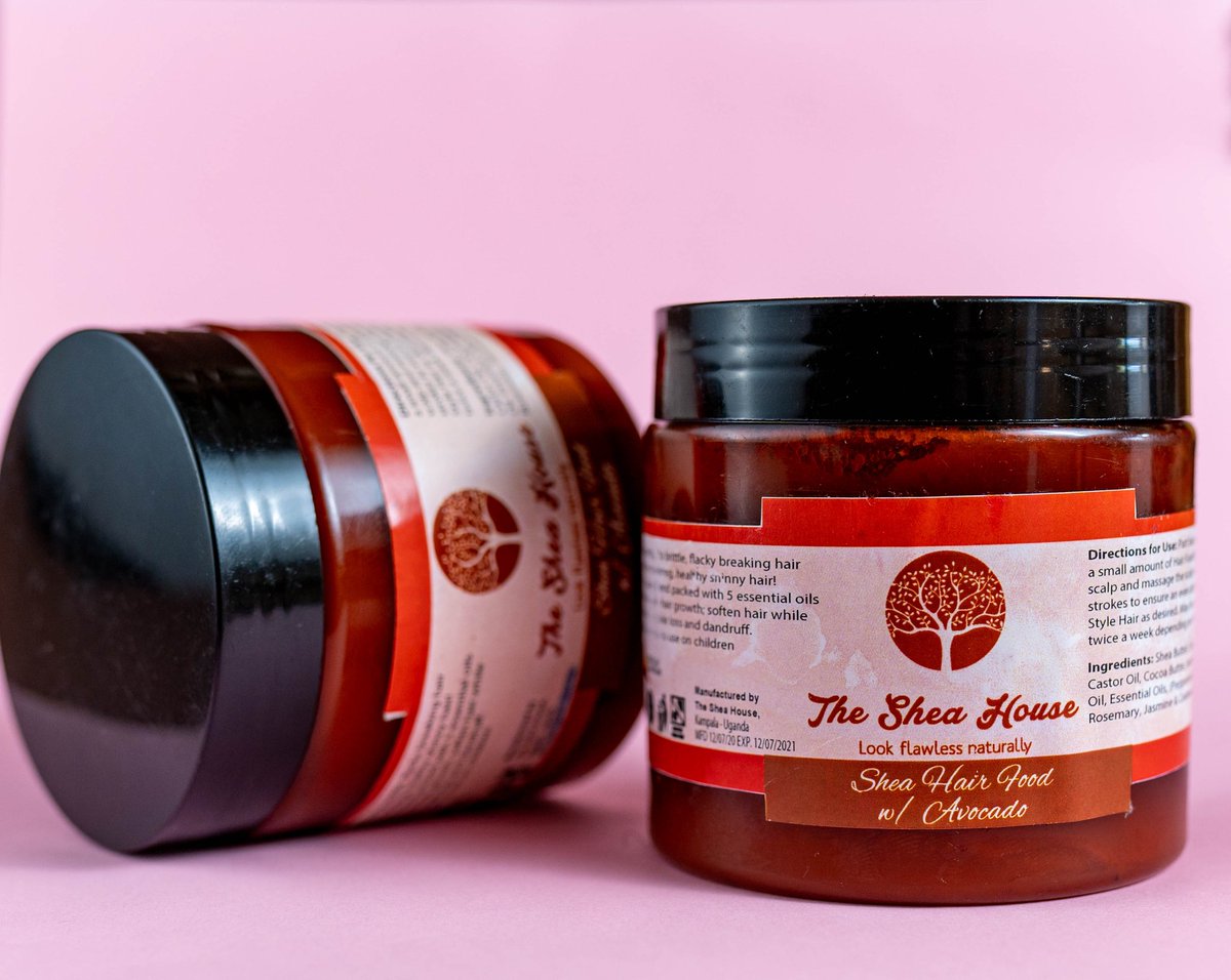 TheSheaHouse's tweet photo. Your hair is your crown. Make sure you keep it healthy &amp; strong with our Shea butter Hair Food with Avocado oil that thickens &amp; promotes hair growth. 
🏷: 20,000Ugx 

Call/ Whatsapp: 0754563949/0755827316 for delivery or visit our store at Yamasen restaurant, Tankhill Muyenga https://t.co/8TxVtqIpgk