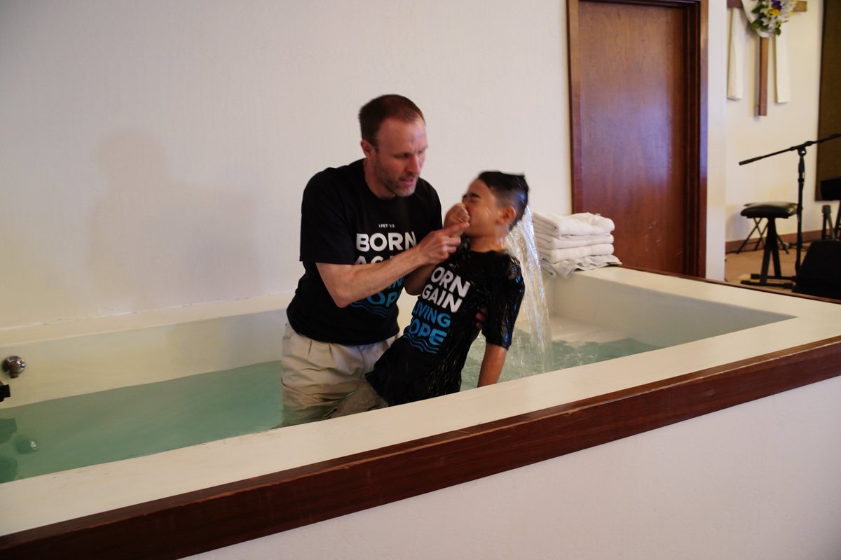 HopeforReno's tweet photo. The last two Sundays have testified to God’s working here in Reno. First, we celebrated the resurrection of Jesus on Easter Sunday, along with our first baptisms. Then, this past week, the congregation of Living Hope Church officially chartered. All glory be to Christ! https://t.co/skIOQDc6vh
