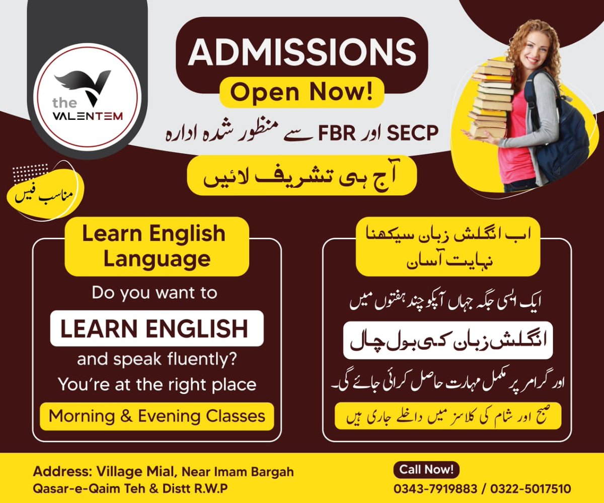 TValentem's tweet photo. Hey, 
Here the valentem comes to you again with the updated services after the bewildering achievements.
Gladly sharing that we are presently up to launch our most successful cource which is surely English Language Course into physical framework as well.
#thevalentem https://t.co/Eojj4kVCSL