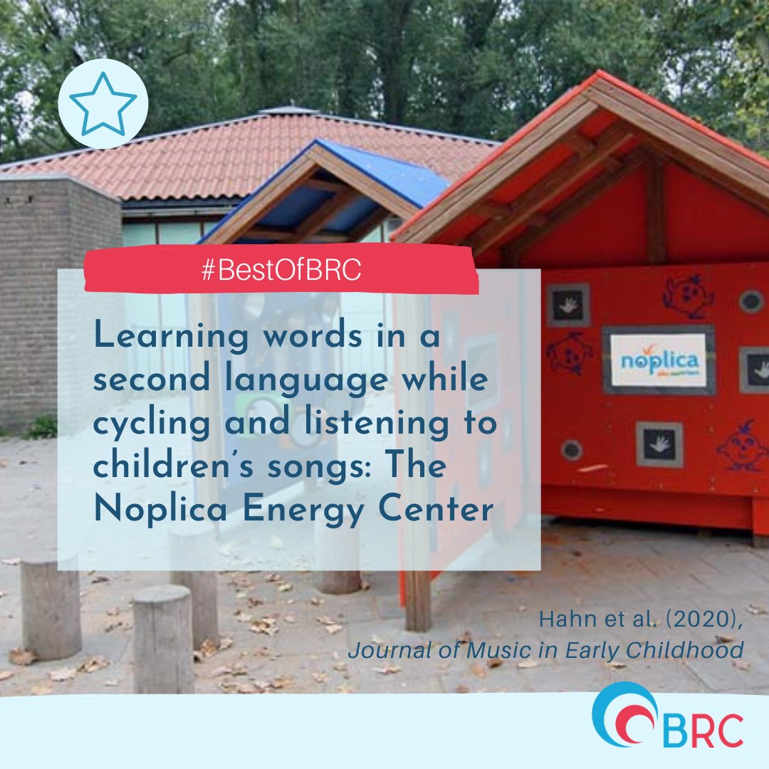Learning a second language can literally be child's play: Laura Hahn and colleagues show that playing a music and movement based game in a "language playhouse" can help preschoolers learn words in a foreign language #BestOfBRC🎶🚲 pure.mpg.de/rest/items/ite…