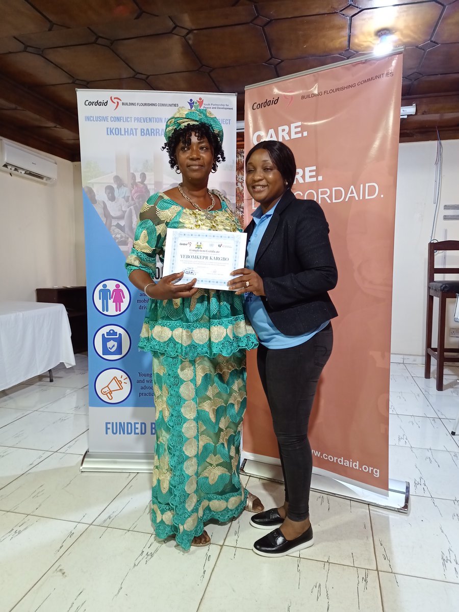 CORDAID_SL's tweet photo. In collaboration with the MoGCA, ONS, the MOYA, MLGRD, @CORDAID_SL  has concluded training for 240  Community Based Dispute Resolution Service Providers at the district and community level in Pujehun, Tonkolili and Western Area Rural District. https://t.co/KMZVzkaMh5