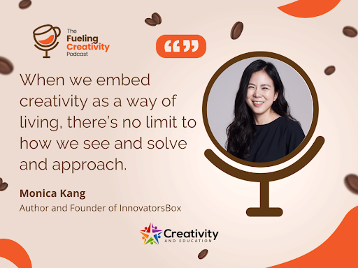 CreativityandE's tweet photo. Another exciting and #educational episode of the #fuelingcreativity #podcast is live!
In this episode, we engage in a great #conversation with @monicahkang founder and CEO of @InnovatorsBox, a fellow podcaster, and much more.
https://t.co/xjUfcSNdOX
#creativity #learning https://t.co/fLRmFWf9Ao
